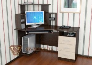 Компьютерный стол №3 в Сургуте - surgut.ok-mebel.com | фото 1