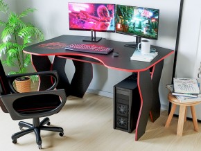 Компьютерный стол КЛ №9.0 (Черный/Красный) в Сургуте - surgut.ok-mebel.com | фото 3