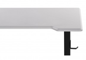 Компьютерный стол Маркос с механизмом подъема 120х75х75 белая шагрень / черный в Сургуте - surgut.ok-mebel.com | фото 8