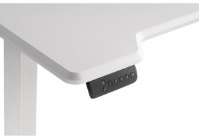Компьютерный стол Маркос с механизмом подъема 120х75х75 белый / шагрень белая в Сургуте - surgut.ok-mebel.com | фото 7