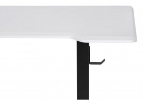 Компьютерный стол Маркос с механизмом подъема 140х80х75 белая шагрень / черный в Сургуте - surgut.ok-mebel.com | фото 6