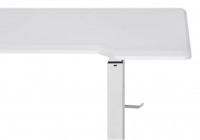 Компьютерный стол Маркос с механизмом подъема 140х80х75 белый / шагрень белая в Сургуте - surgut.ok-mebel.com | фото 8