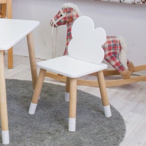 Комплект детской мебели стол и два стула Облачко (Белый/Белый/Береза) в Сургуте - surgut.ok-mebel.com | фото 3