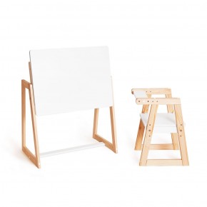 Комплект детской мебели стол и  два стула Я САМ "Лофт-Дуо" (Белый) в Сургуте - surgut.ok-mebel.com | фото 4