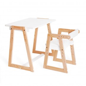 Комплект детской мебели стол и  два стула Я САМ "Лофт-Дуо" (Белый) в Сургуте - surgut.ok-mebel.com | фото 6