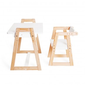 Комплект детской мебели стол и  два стула Я САМ "Лофт-Дуо" (Белый) в Сургуте - surgut.ok-mebel.com | фото 8