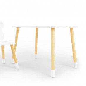 Комплект детской мебели стол и стул Мишутка (Белый/Белый/Береза) в Сургуте - surgut.ok-mebel.com | фото 2
