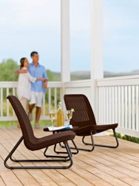 Комплект мебель Рио Патио (Rio Patio set) виски-коричневый в Сургуте - surgut.ok-mebel.com | фото 3