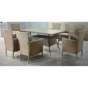 Комплект плетеной мебели AFM-195-6Pcs Beige (6+1) в Сургуте - surgut.ok-mebel.com | фото 1