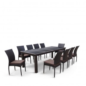 Комплект плетеной мебели T438/Y380A-W53 Brown (10+1) в Сургуте - surgut.ok-mebel.com | фото 3