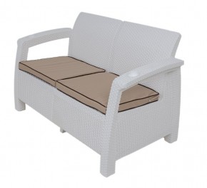 Комплект уличной мебели Yalta Premium Terrace Set (Ялта) белый (+подушки под спину) в Сургуте - surgut.ok-mebel.com | фото 2
