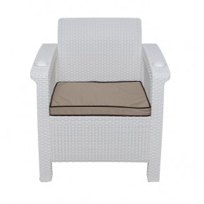 Комплект уличной мебели Yalta Premium Terrace Set (Ялта) белый (+подушки под спину) в Сургуте - surgut.ok-mebel.com | фото 6