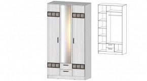 КОСТА-РИКА Шкаф 3-х створчатый (анкор светлый) в Сургуте - surgut.ok-mebel.com | фото