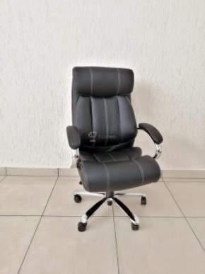 Кресло Barneo K-303 для руководителя (черная экокожа) в Сургуте - surgut.ok-mebel.com | фото