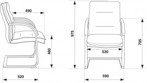 Кресло Бюрократ T-9927SL-LOW-V/BLACK в Сургуте - surgut.ok-mebel.com | фото 4