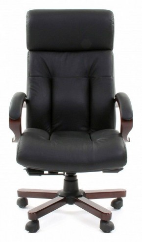 Кресло для руководителя Chairman 421 черный/орех темный, черный в Сургуте - surgut.ok-mebel.com | фото 2