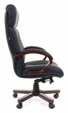 Кресло для руководителя Chairman 421 черный/орех темный, черный в Сургуте - surgut.ok-mebel.com | фото 3