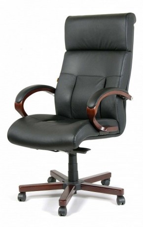 Кресло для руководителя Chairman 421 черный/орех темный, черный в Сургуте - surgut.ok-mebel.com | фото 7