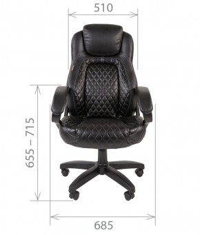 Кресло для руководителя  CHAIRMAN 432 (Экокожа черная) в Сургуте - surgut.ok-mebel.com | фото 4