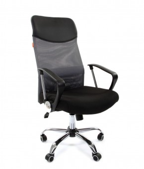 Кресло для руководителя CHAIRMAN 610 N(15-21 черный/сетка серый) в Сургуте - surgut.ok-mebel.com | фото