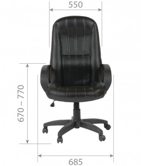 Кресло для руководителя  CHAIRMAN 685 (экокожа черный) в Сургуте - surgut.ok-mebel.com | фото 5