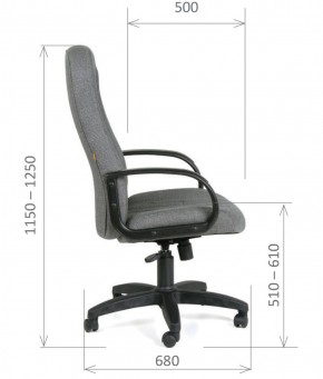 Кресло для руководителя  CHAIRMAN 685 СТ (ткань стандарт 10-356 черная) в Сургуте - surgut.ok-mebel.com | фото 6