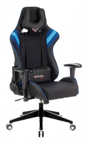Кресло игровое Бюрократ VIKING 4 AERO BLUE черный/синий в Сургуте - surgut.ok-mebel.com | фото