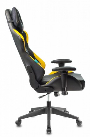 Кресло игровое Бюрократ VIKING 5 AERO YELLOW черный/желтый в Сургуте - surgut.ok-mebel.com | фото 2