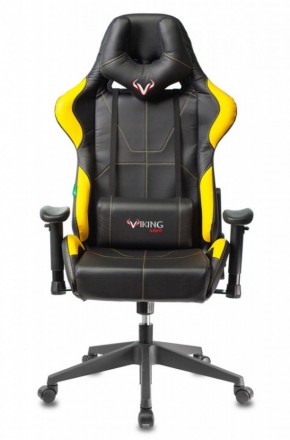 Кресло игровое Бюрократ VIKING 5 AERO YELLOW черный/желтый в Сургуте - surgut.ok-mebel.com | фото 3