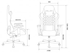 Кресло игровое Бюрократ VIKING 7 KNIGHT BL FABRIC синий в Сургуте - surgut.ok-mebel.com | фото 4