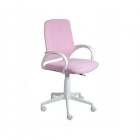 Кресло Ирис White сетка/ткань розовая в Сургуте - surgut.ok-mebel.com | фото