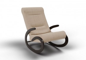Кресло-качалка Мальта 10-Т-П (ткань/венге) ПЕСОК в Сургуте - surgut.ok-mebel.com | фото