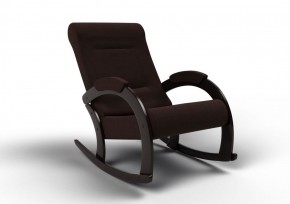 Кресло-качалка Венето 13-Т-Ш (ткань/венге) ШОКОЛАД в Сургуте - surgut.ok-mebel.com | фото 1
