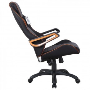Кресло компьютерное BRABIX Techno Pro GM-003 (ткань черное/серое, вставки оранжевые) 531813 в Сургуте - surgut.ok-mebel.com | фото 4