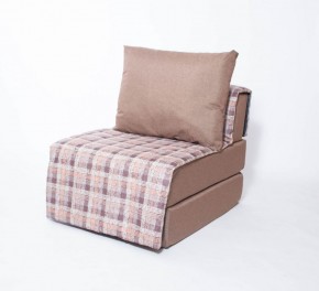 Кресло-кровать бескаркасное Харви (коричневый-квадро беж) в Сургуте - surgut.ok-mebel.com | фото
