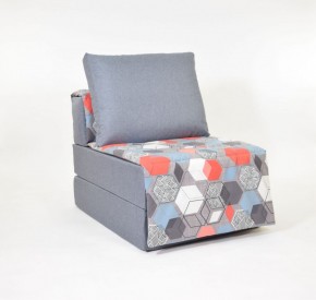 Кресло-кровать бескаркасное Харви (серый-геометрия слейт) в Сургуте - surgut.ok-mebel.com | фото 1