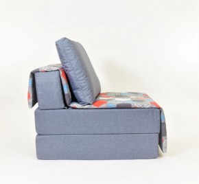 Кресло-кровать бескаркасное Харви (серый-геометрия слейт) в Сургуте - surgut.ok-mebel.com | фото 2