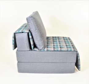 Кресло-кровать бескаркасное Харви (серый-квадро азур) в Сургуте - surgut.ok-mebel.com | фото 3