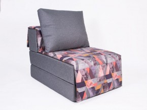 Кресло-кровать бескаркасное Харви (серый-сноу манго) в Сургуте - surgut.ok-mebel.com | фото