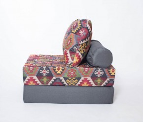 Кресло-кровать-пуф бескаркасное Прайм (мехико серый-графит) в Сургуте - surgut.ok-mebel.com | фото 1