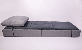Кресло-кровать-пуф бескаркасное Прайм (мехико серый-графит) в Сургуте - surgut.ok-mebel.com | фото 3