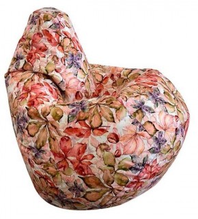 Кресло-мешок Цветы L в Сургуте - surgut.ok-mebel.com | фото