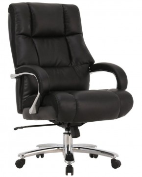 Кресло офисное BRABIX PREMIUM "Bomer HD-007" (рециклированная кожа, хром, черное) 531939 в Сургуте - surgut.ok-mebel.com | фото