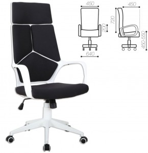 Кресло офисное BRABIX PREMIUM "Prime EX-515" (пластик белый, ткань, черное) 531812 в Сургуте - surgut.ok-mebel.com | фото 2