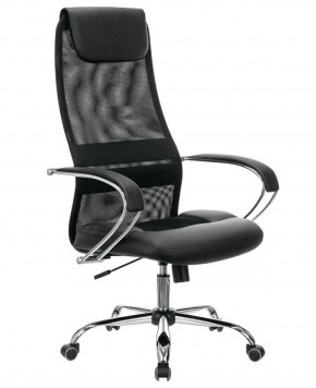 Кресло офисное BRABIX PREMIUM "Stalker EX-608 CH" (хром, ткань-сетка/кожзам, черное) 532091 в Сургуте - surgut.ok-mebel.com | фото