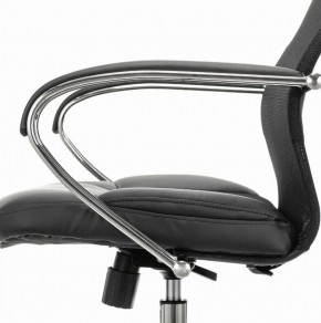 Кресло офисное BRABIX PREMIUM "Stalker EX-608 CH" (хром, ткань-сетка/кожзам, черное) 532091 в Сургуте - surgut.ok-mebel.com | фото 4