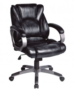Кресло офисное BRABIX "Eldorado EX-504", экокожа, черное, 530874 в Сургуте - surgut.ok-mebel.com | фото