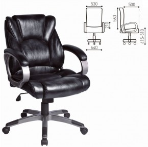 Кресло офисное BRABIX "Eldorado EX-504", экокожа, черное, 530874 в Сургуте - surgut.ok-mebel.com | фото 3