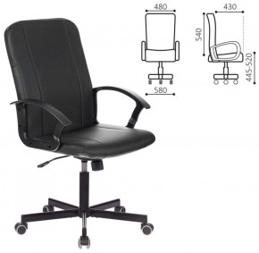 Кресло офисное BRABIX "Simple EX-521" (экокожа, черное) 532103 в Сургуте - surgut.ok-mebel.com | фото 2