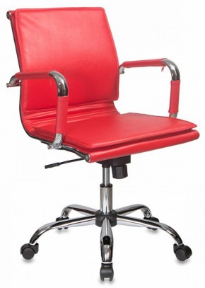 Кресло руководителя Бюрократ CH-993-LOW/RED красный в Сургуте - surgut.ok-mebel.com | фото